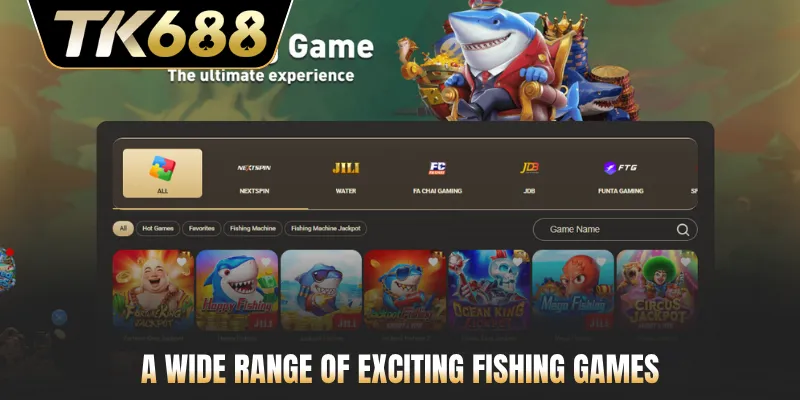 A wide range of exciting fishing games