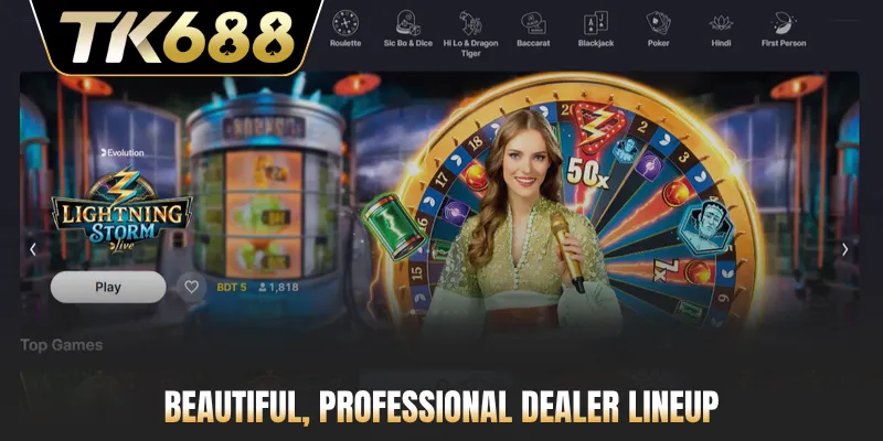 Beautiful, professional dealer lineup
