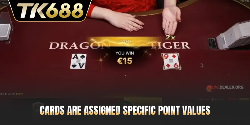 Cards are assigned specific point values