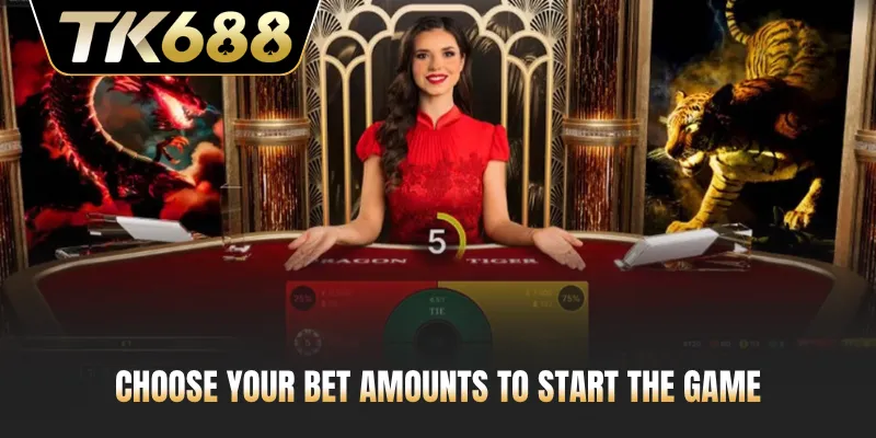 Choose your bet amounts to start the game