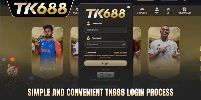 Simple and convenient TK688 login process