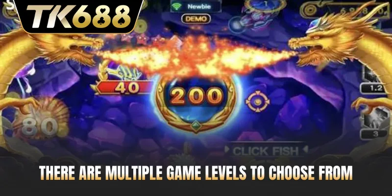 There are multiple game levels to choose from